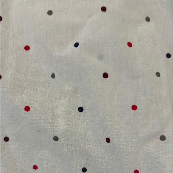 Wonder Nation Boys Kids 12 White Button Down Shirt with Red and Blue Polka Dots - Picture 4 of 5